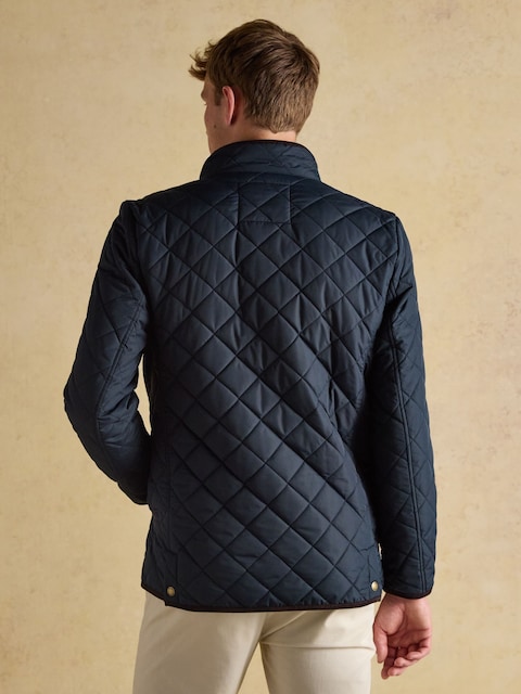 Joules Maynard Navy Diamond Quilted Jacket