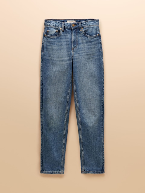 joules Mid Blue Straight Fit Mid Rise Jeans