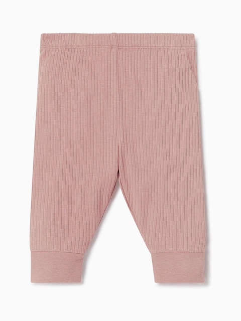 joules MORI Pink MORI Supersoft Ribbed Pyjamas Set