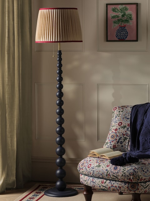 Joules Navy Blue Harewood Floor Lamp