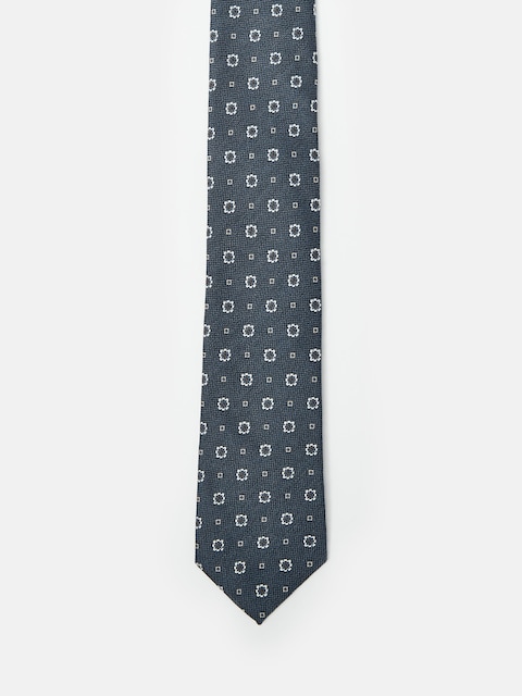 Joules Navy Blue Medallion Silk Tie