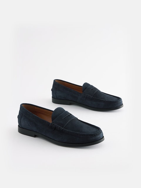 Joules Navy Blue Penny Loafers