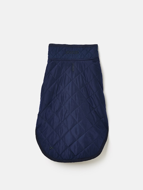 Joules Navy Blue Quilted Dog Coat