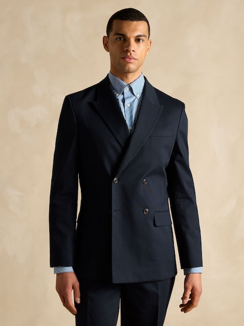Joules Navy Double Breasted Suit Jacket