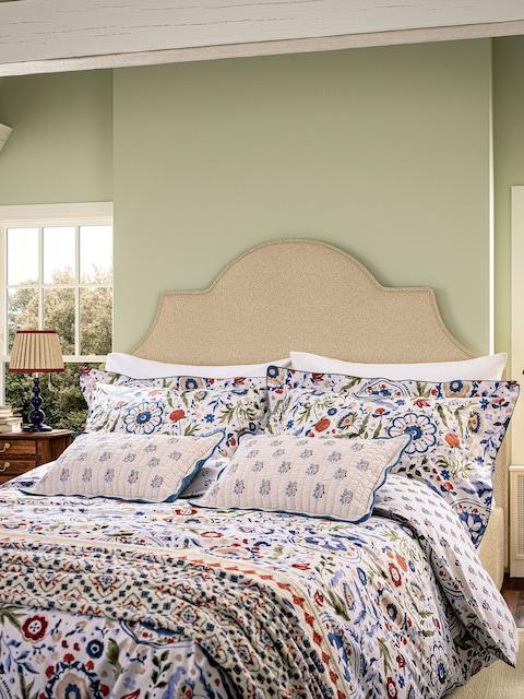 Joules Navy Festival Cushion