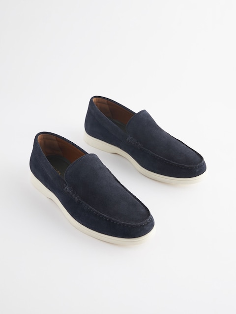 Joules Navy Suede Apron Loafers