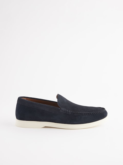 Joules Navy Suede Apron Loafers
