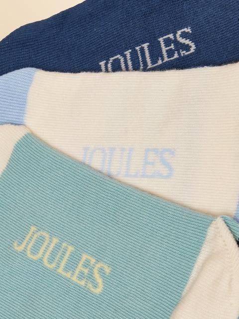 joules Neat Feet Blue/Green 3 Pack Socks