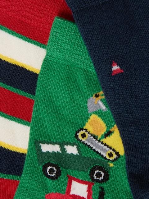 Joules Neat Feet Green/Navy 3 Pack Socks