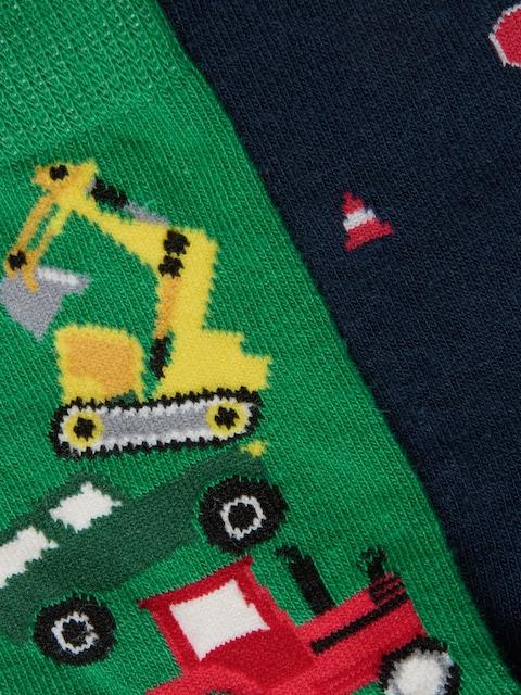 joules Neat Feet Green/Navy 3 Pack Socks