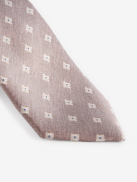 Joules Neutral Medallion Silk Tie