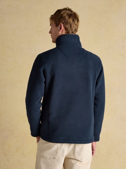 Joules Official Burghley Navy 1/4 Zip Fleece