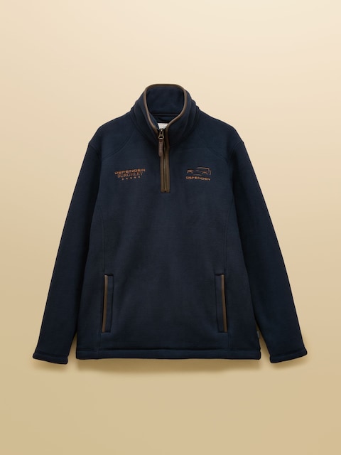 joules Official Burghley Navy 1/4 Zip Fleece