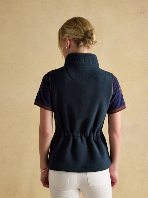 Joules Official Burghley Navy Fleece Gilet