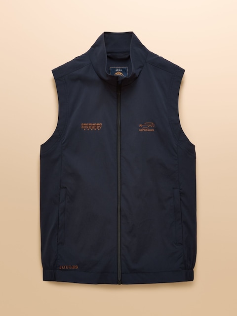 joules Official Burghley Navy Gilet