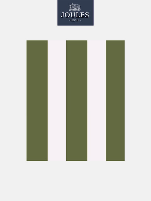 Joules Olive Green Harborough Stripe 10M Wallpaper