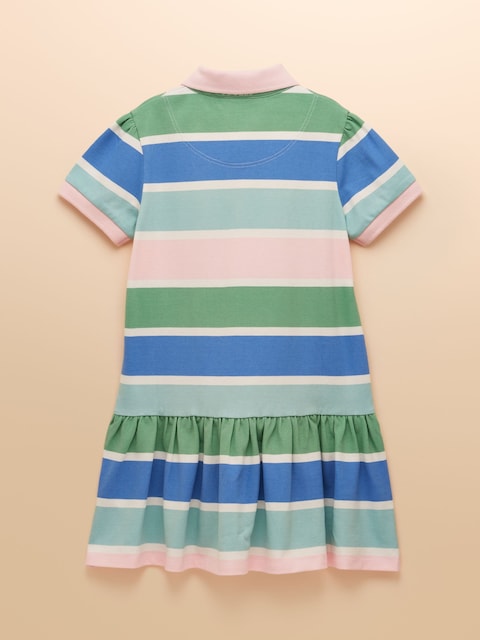 Joules Orla Multi Short Sleeve Polo Shirt Dress