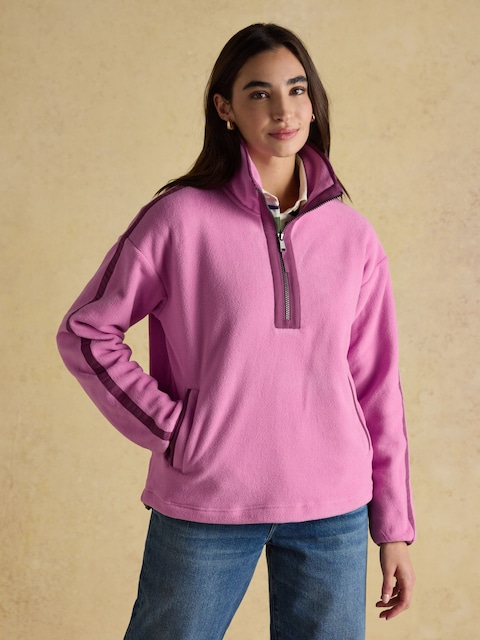 Joules Orla Violet Quarter Zip Fleece