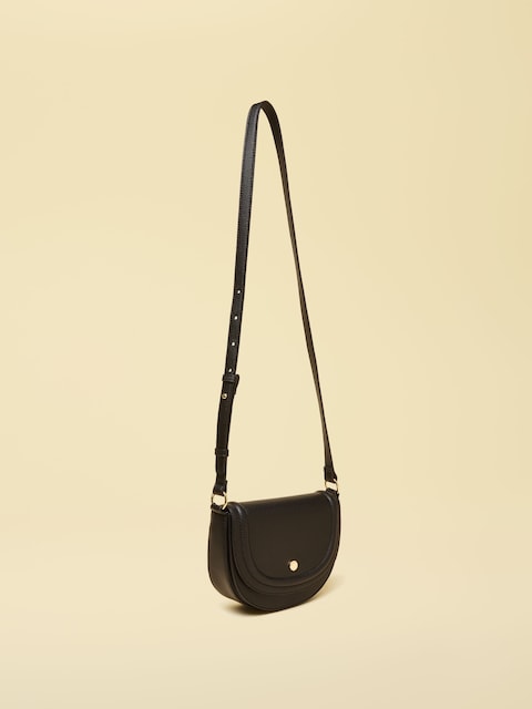 joules Paloma Black Half Moon Cross Body
