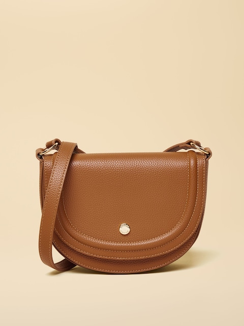 Joules Paloma Tan Brown Half Moon Cross Body