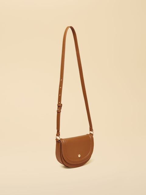 joules Paloma Tan Brown Half Moon Cross Body