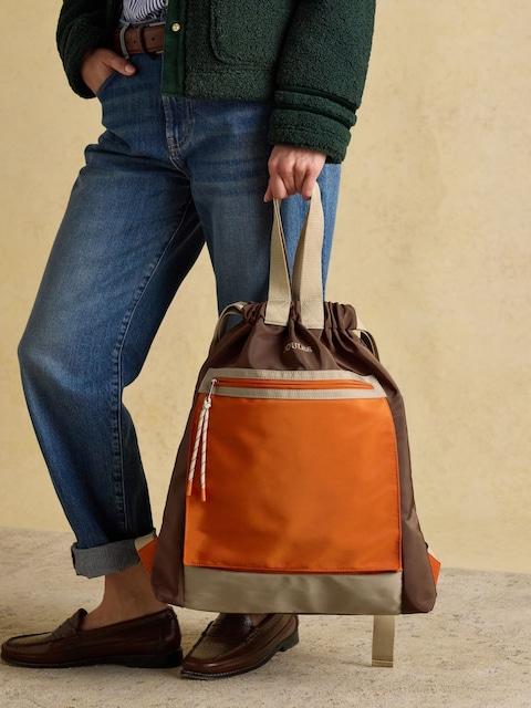 Joules Peplow Brown/Orange Colourblock Rucksack