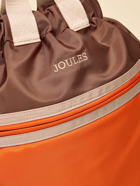 joules Peplow Brown/Orange Colourblock Rucksack