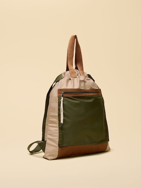 Joules Peplow Khaki Green Colourblock Rucksack