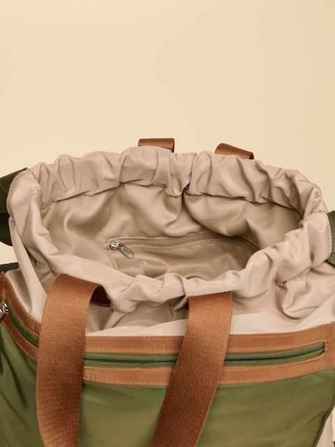 joules Peplow Khaki Green Colourblock Rucksack