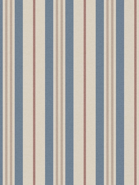Joules Pink/Blue Grove Stripe 10M Wallpaper