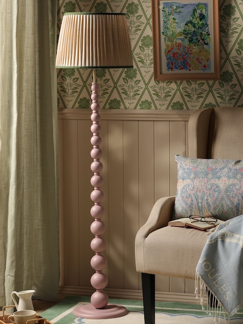Joules Pink Harewood Floor Lamp