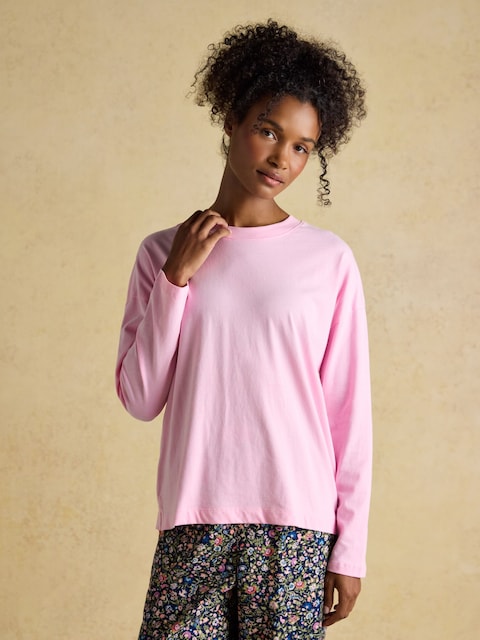 Joules Pink Jersey Cotton Pyjama Top