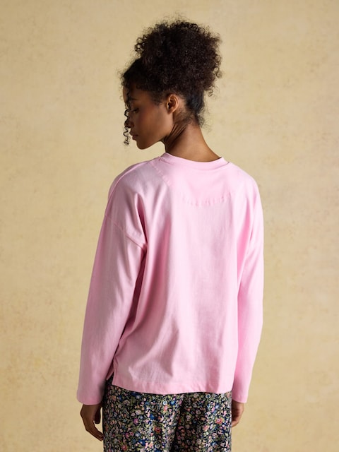 Joules Pink Jersey Cotton Pyjama Top