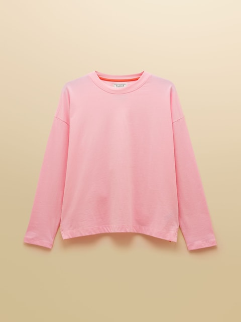 joules Pink Jersey Cotton Pyjama Top