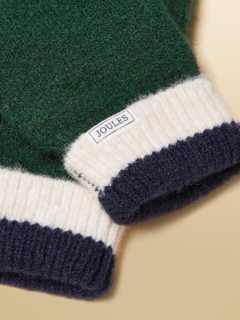 Joules Popley Green/Navy Gloves