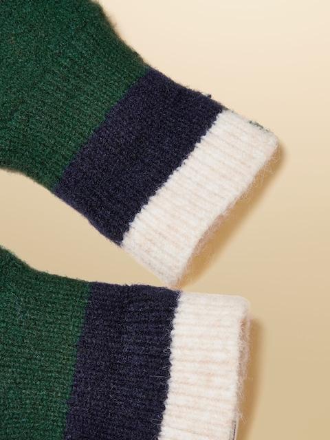 joules Popley Green/Navy Gloves