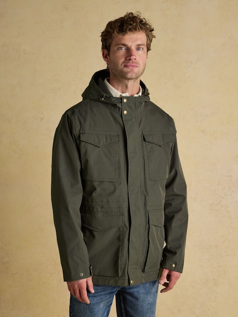 Joules Portman Green Waterproof Raincoat