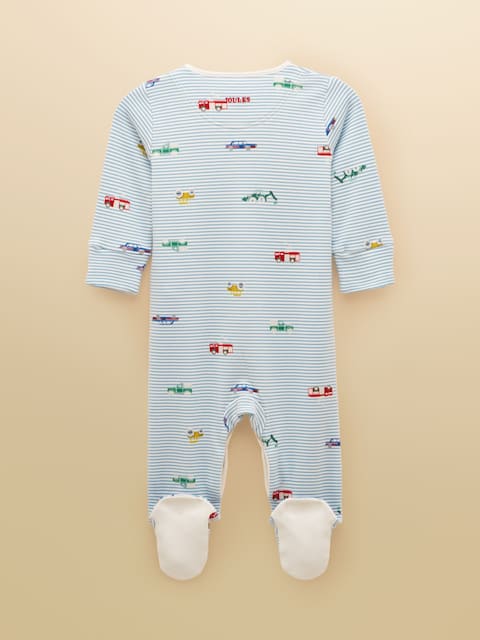 Joules Razamataz Blue Cotton Babygrow