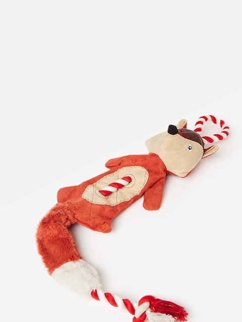 Joules Red Premium Plush Fox Dog Toy