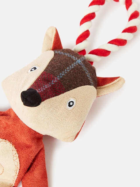 Joules Red Premium Plush Fox Dog Toy