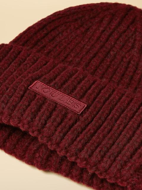 joules Rosa Berry Red Beanie Hat