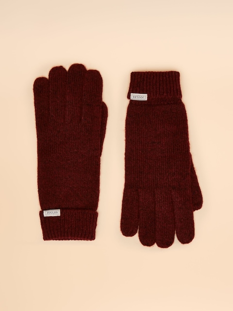 Joules Rosa Berry Red Gloves