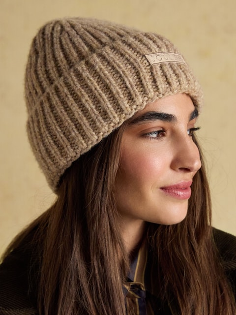 Joules Rosa Oatmeal Beanie Hat