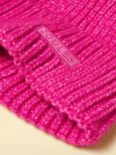 joules Rosa Pink Beanie Hat