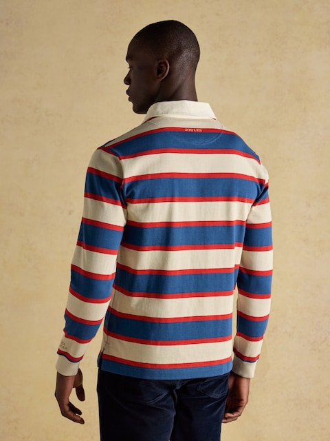 Joules Rugby Club Blue/Neutral Long Sleeve Shirt