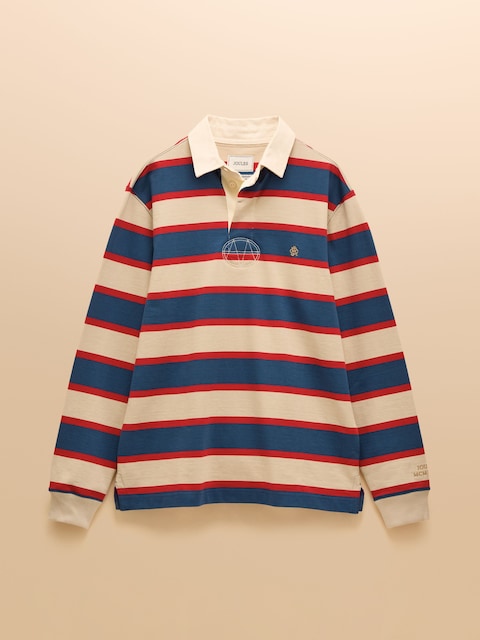 joules Rugby Club Blue/Neutral Long Sleeve Shirt