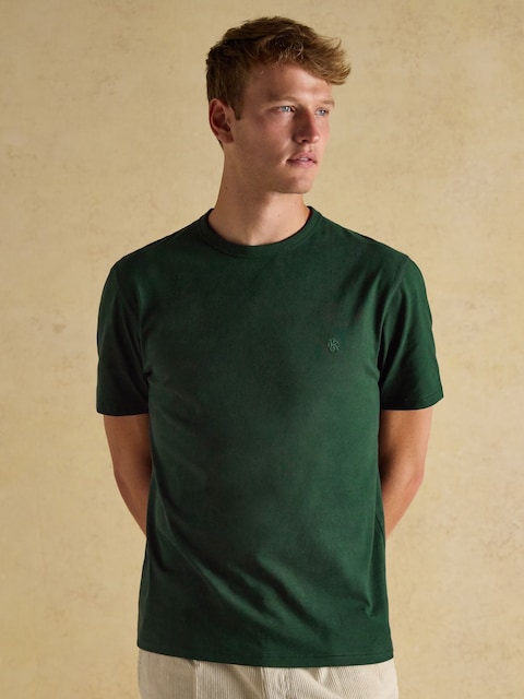 Joules Rugby Club Green Crew Neck Cotton T-Shirt