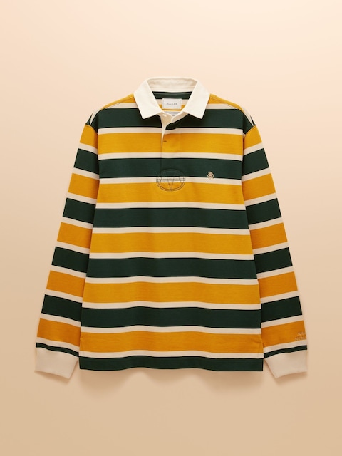 joules Rugby Club Green/Yellow Long Sleeve Shirt