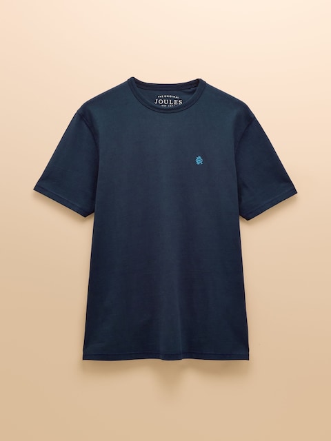 joules Rugby Club Navy Crew Neck Cotton T-Shirt