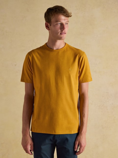 Joules Rugby Club Yellow Crew Neck Cotton T-Shirt